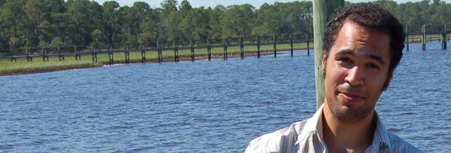 Jacob by the water, during his time at the Gulf Specimen Marine Lab