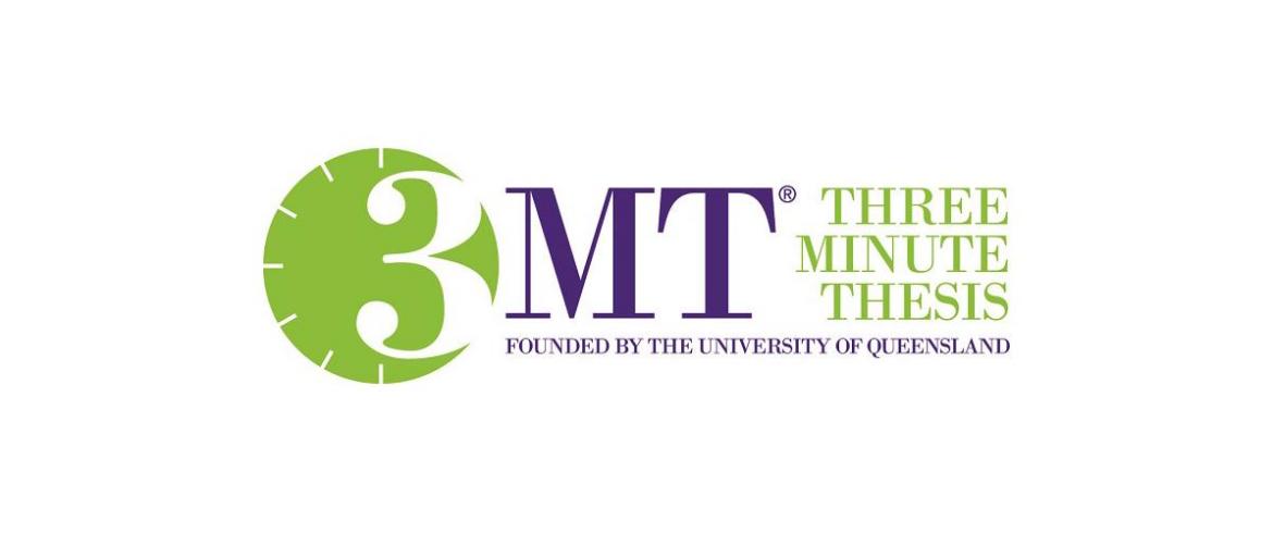 3 Minute Thesis Founded by University of Queensland logo