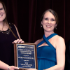 Lauren Beckwith accepts her award